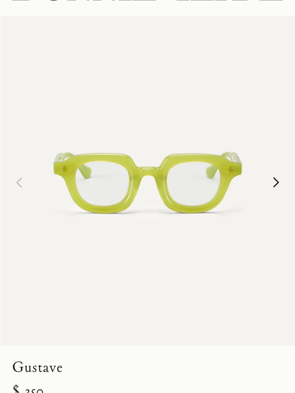 BONNIE CLYDE GUSTAVE GLASSES